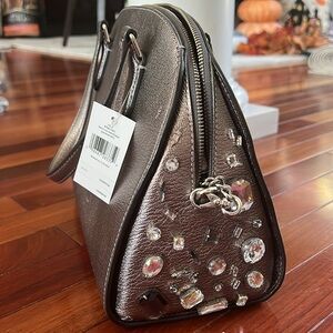 Kate Spade Laurel Way Embellished Gunmetal purse NWT